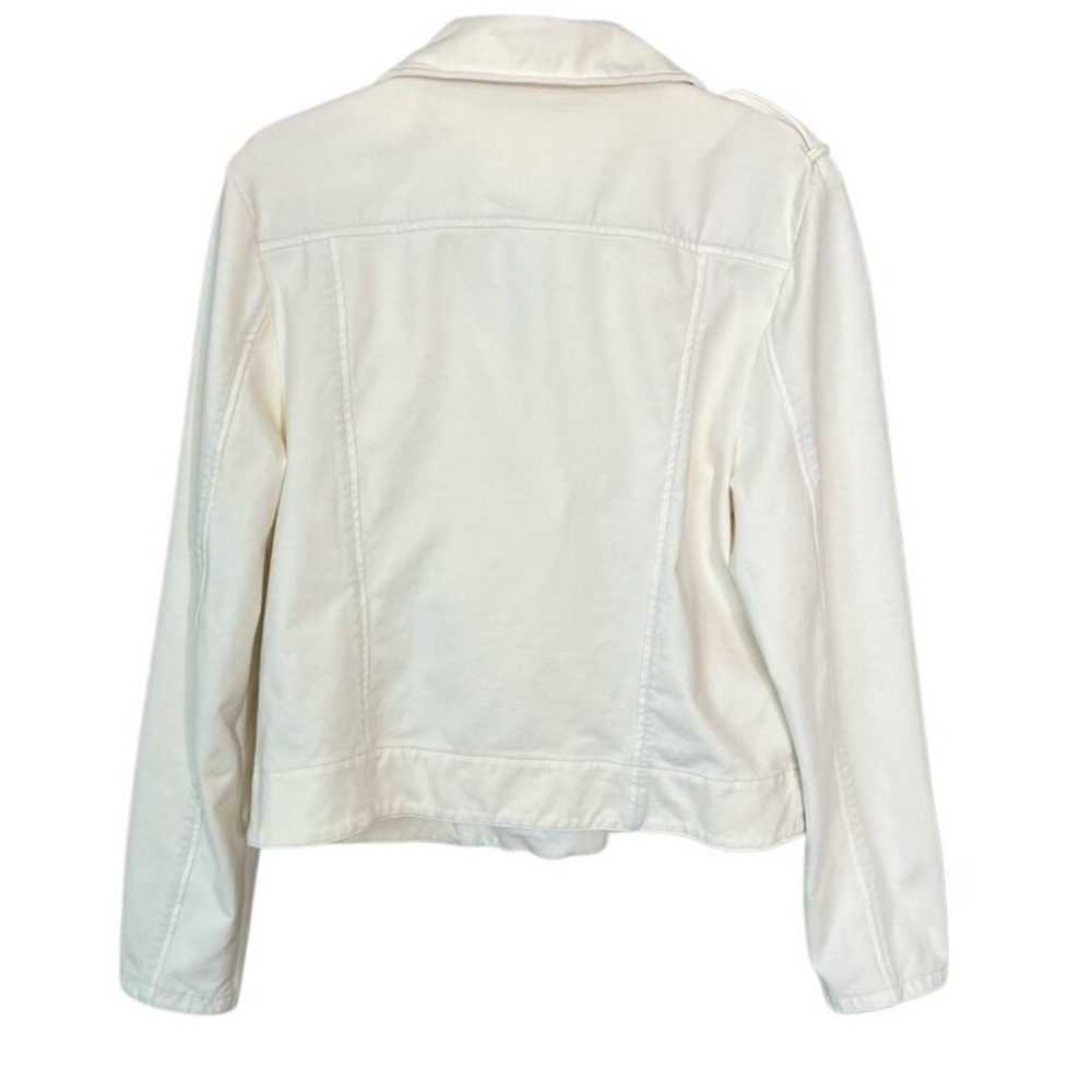 Marrakech Jaxon Knit Moto Jacket Cream White‎ Petite M - Picture 2 of 6